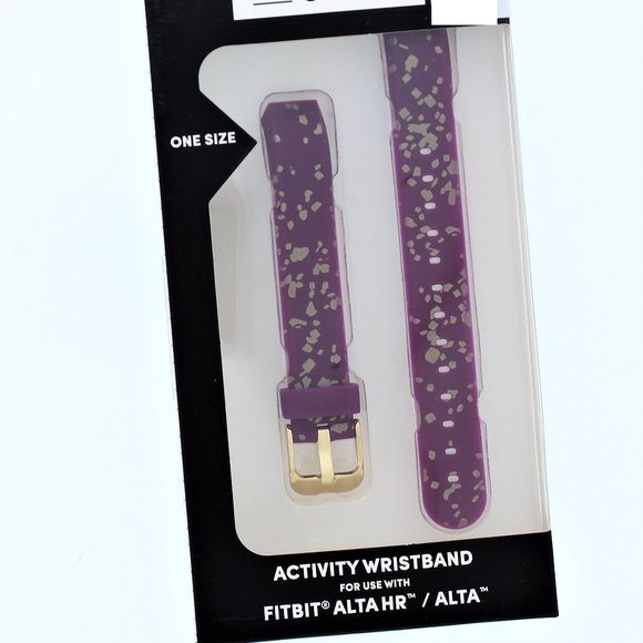 Fitbit Alta HR/Alta Activity Wristband Gold Confetti (Purple) - Picture 1 of 2